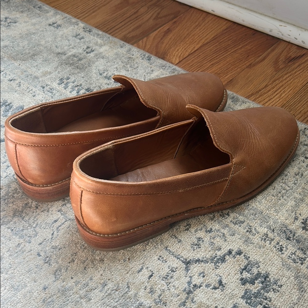 Women’s Tan Leather Loafers Patina footwear